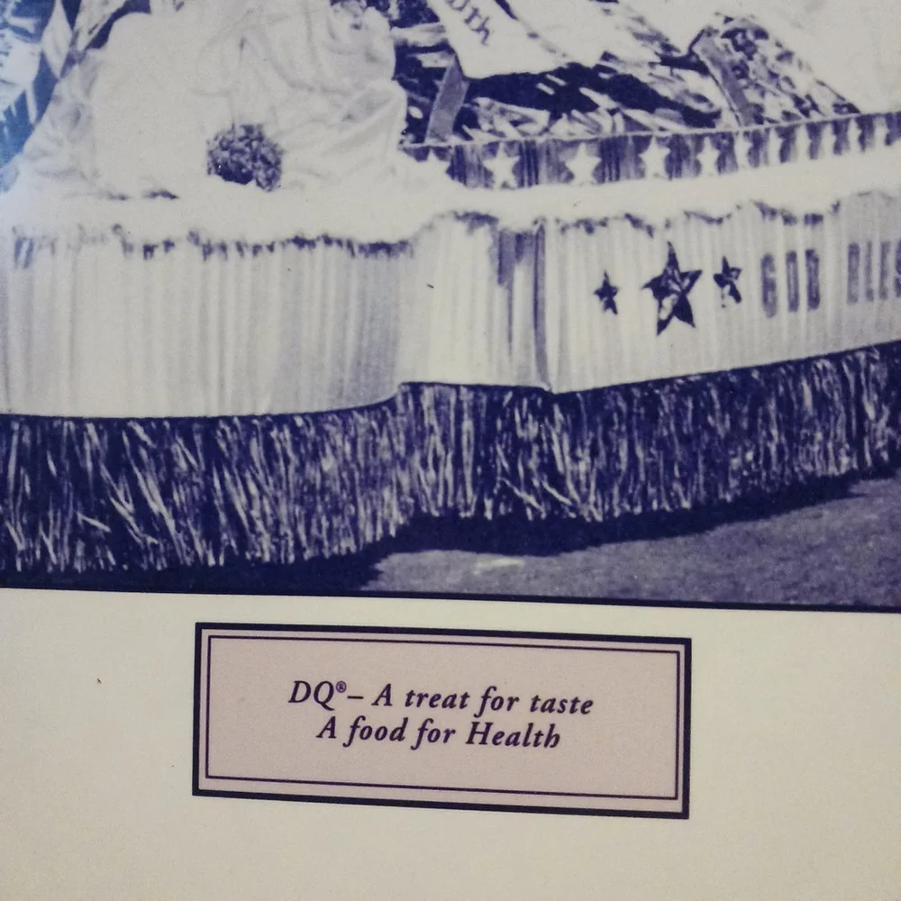 Vintage Dairy Queen Framed Franchise Picture